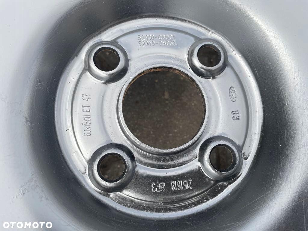 Felgi Stalowa Hyundai i20 15" 4x100 ET 47 Alcar 5015 Czujnik Ciśnienia - 2