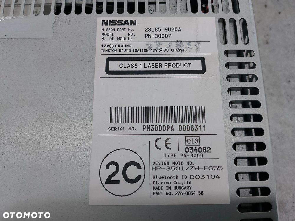 RADIO  NISSAN NOTE I 281859U20A - 8