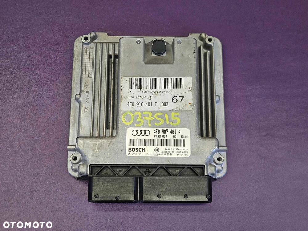 Komputer 4F0907401A 4F0910401F 0281011569 Moduł Sterownik Silnika Silnik 3.0 2.7 TDI V6 Audi A6 C6 Europa - 1