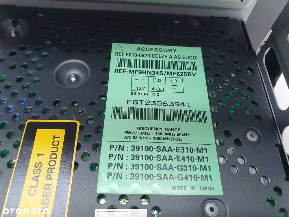 RADIO ODTWARZACZ CD HONDA JAZZ II 5010-6923 EUROPA - 7