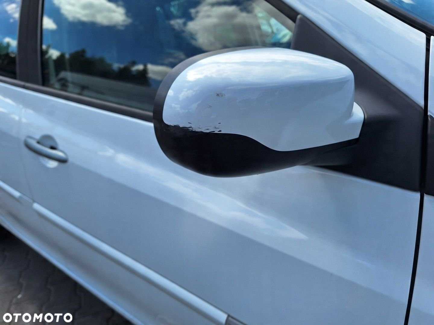 RENAULT CLIO 3 III LIFT 09-12 5DKBI BIAŁE OV369 0V369 LUSTERKO PRAWE 7 PIN - 8