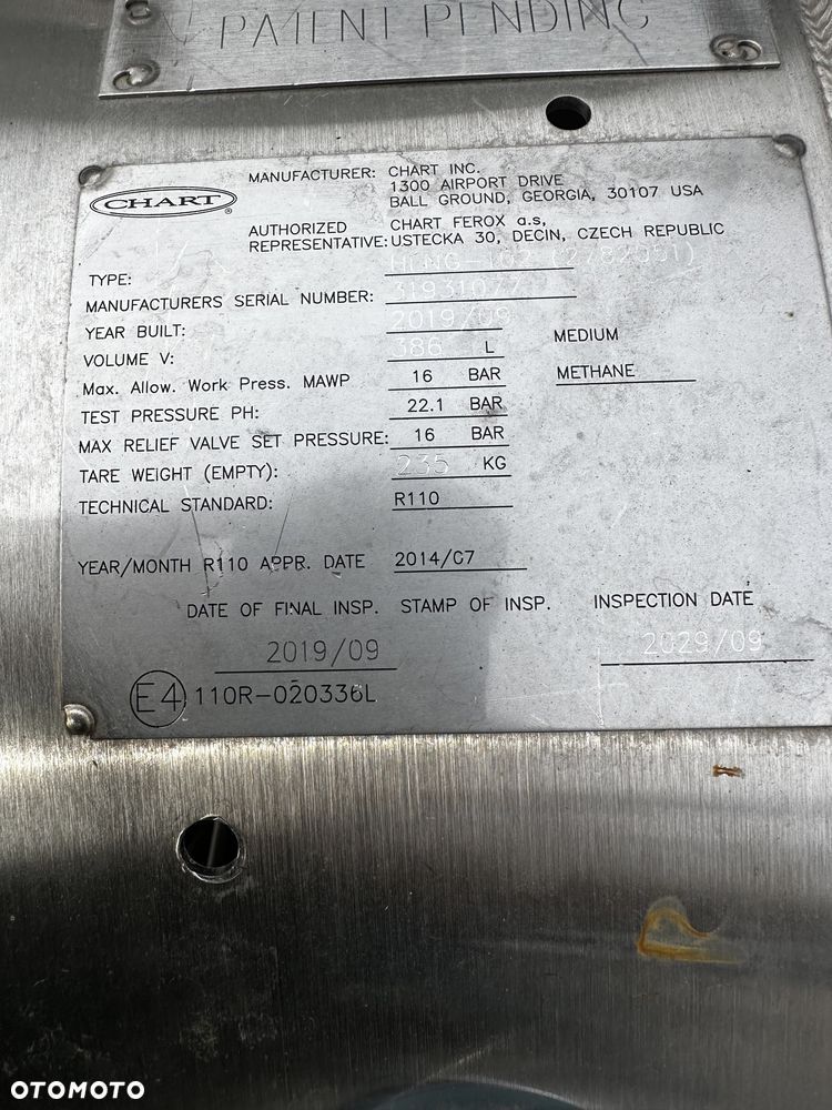 Zbiornik bak LNG Scania CHART - 4
