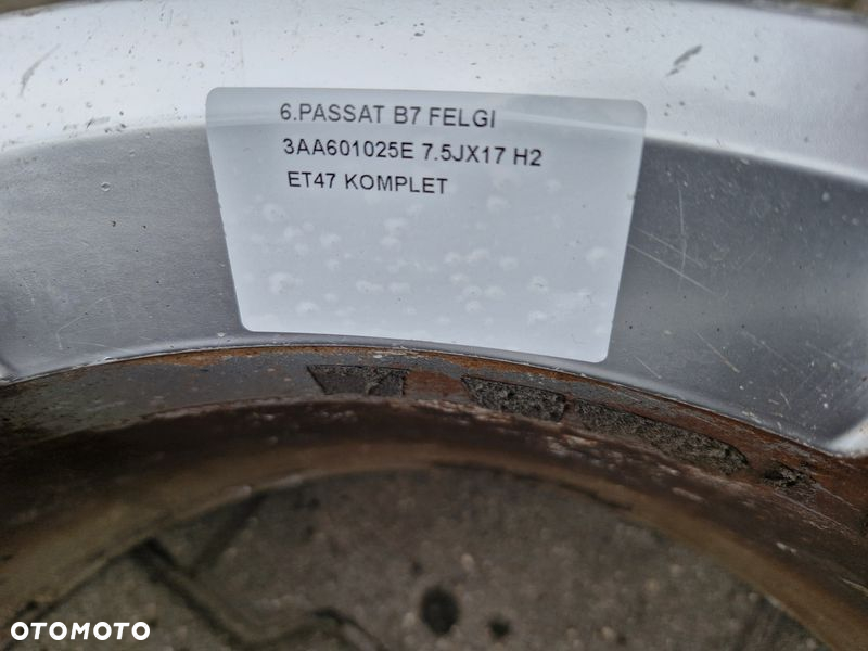 VOLKSWAGEN PASSAT B7 FELGI ALUMINIOWE ALUFELGI 7.5J ET47 5x112 3AA601025E - 2