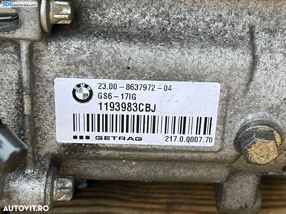 Cutie de Viteze Manuala 6 Trepte BMW Seria 3 F30 F31 316 318 320 2.0 D 2011 - 2019 Cod 8637972 2300863797204 GS6-17IG 1193983CBJ - 6