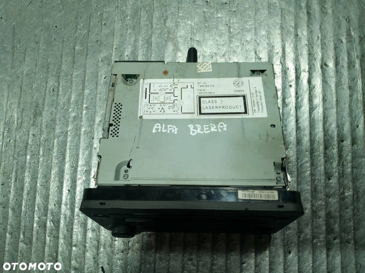 RADIO  ALFA ROMEO BRERA 7646303316 - 7