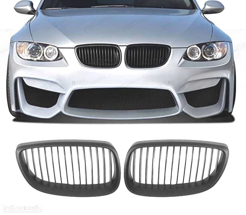 GRELHA FRONTAL BMW E92 06-10 PRETO MATE - 1