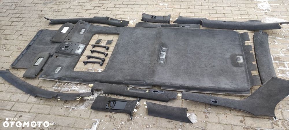 Alkantara Czarna Podsufitka Pod Szyberdach Komplet Audi A6 C5 S6 Lift - 8
