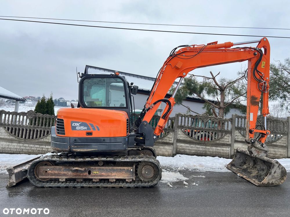 Doosan DX85R-3 * Koparka Gąsienicowa Doosan DX 85 * 8 Ton * Zerowy Obrys * Stan Bardzo Dobry * Midi Koparka * Klimatyzacja * - 5