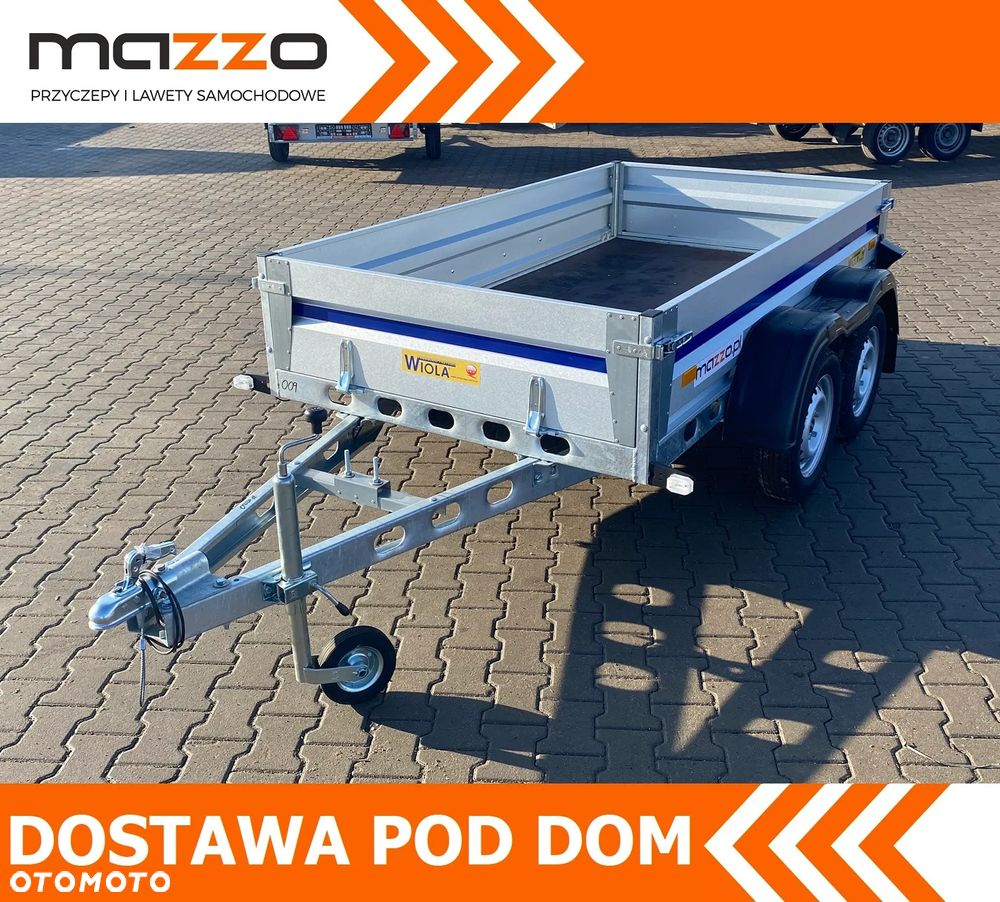 Wiola DOSTAWA Przyczepka KRAKUS+ wym. 252x132x38 Przyczepa dwuosiowa SPAWANA niehamowana SOLIDNA kat.B! - 1