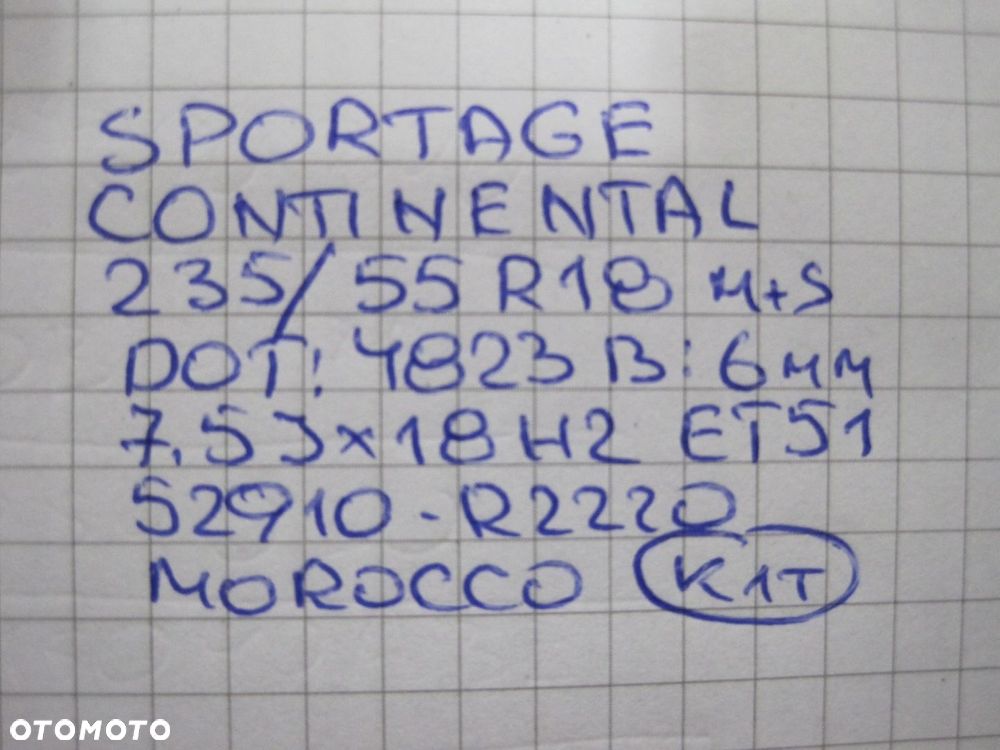 Koła felgi opony Kia Sportage V R18 23R MS - 8