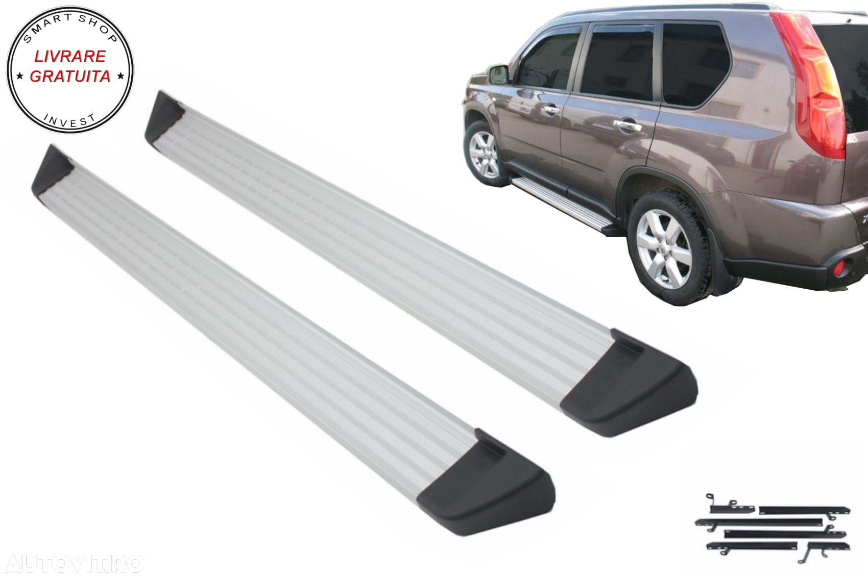 Praguri Trepte Laterale Nissan X-Trail II (2007-2012)- livrare gratuita - 11