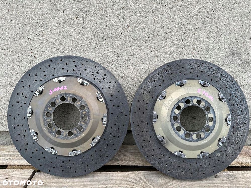 TARCZ TARCZE HAMULCOWE TYL TYLNE FERRARI ITALIA 458 CERAMICZNE XB01811 ORG - 1