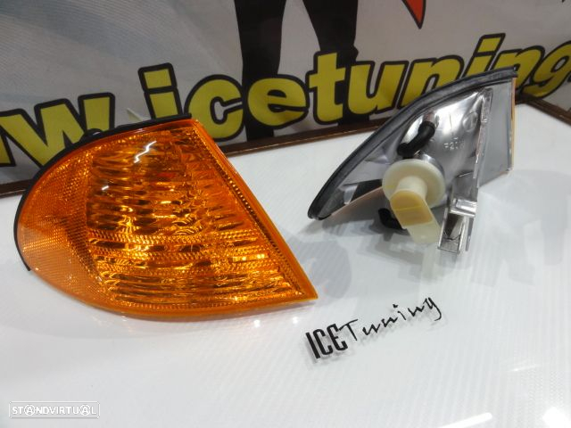 Pisca / Farois / Farolins frontais BMW E46 4 portas / Touring 98-01 Fundo Laranja JDM - 11