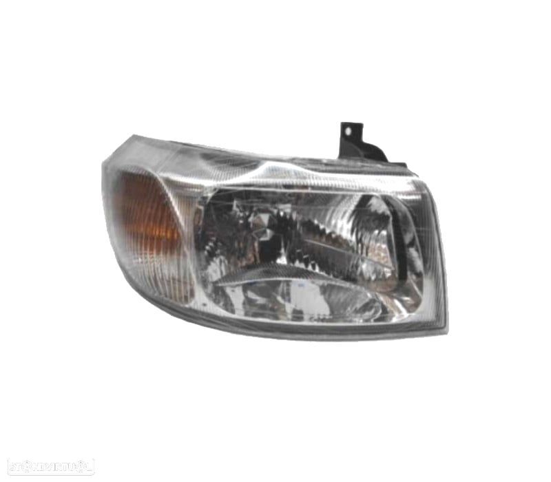 FAROL DIR OPTICAS FORD TRANSIT 00-06 FUNDO CROMADO - 1