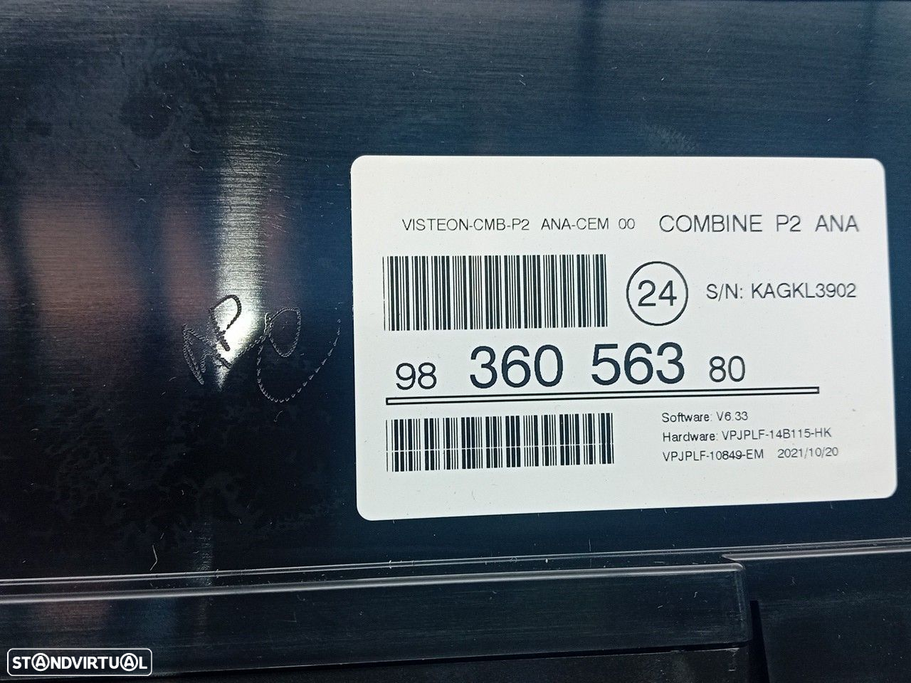 Quadrante / painel de instrumentos PEUGEOT 2008 II (U_) - 5