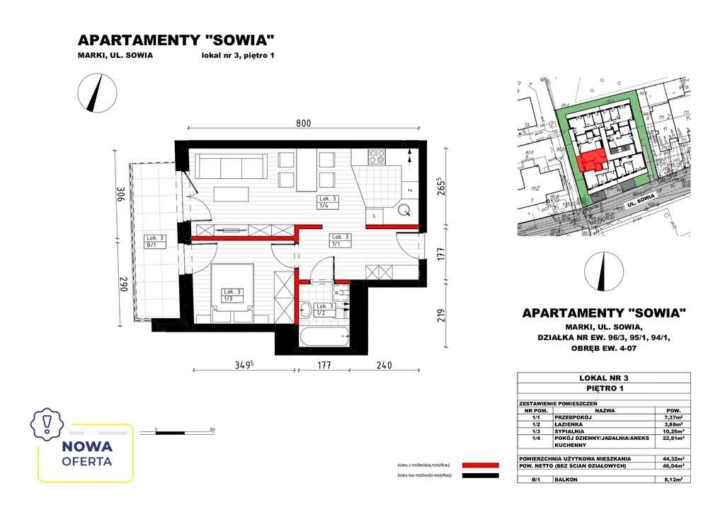 44 m2 | 2 pok | balkon 8m2!! | nowa inwestycja!!