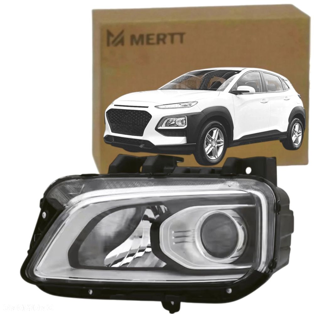 REFLEKTOR PRZEDNI LAMPA PRZÓD ZWYKŁA LEWA 92101-J9000 HYUNDAI KONA 2018- - 1