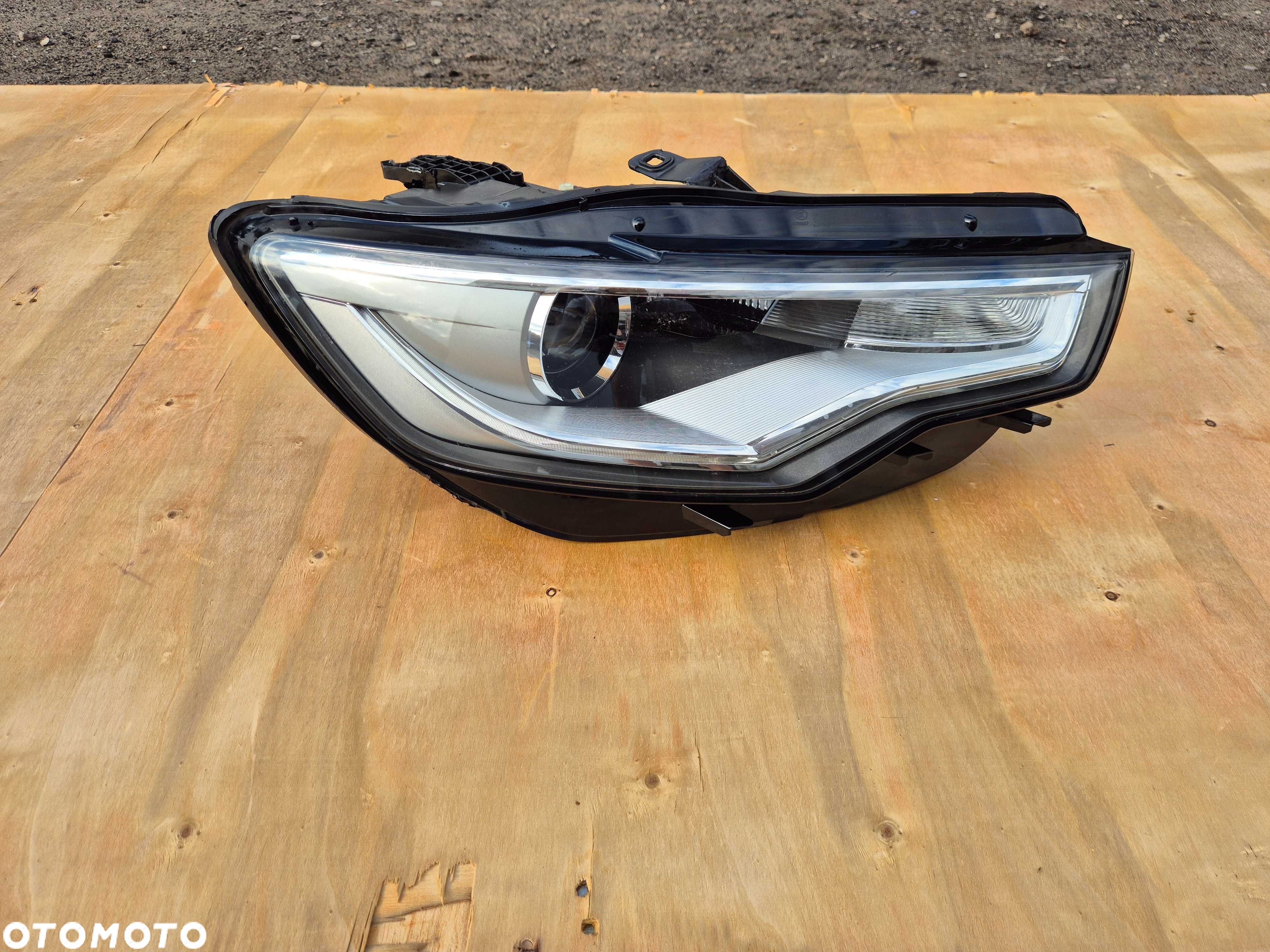 Prawa Przednia Lampa Reflektor Audi A6 S6 C7 Oryginał Europa Xenon LED - 4
