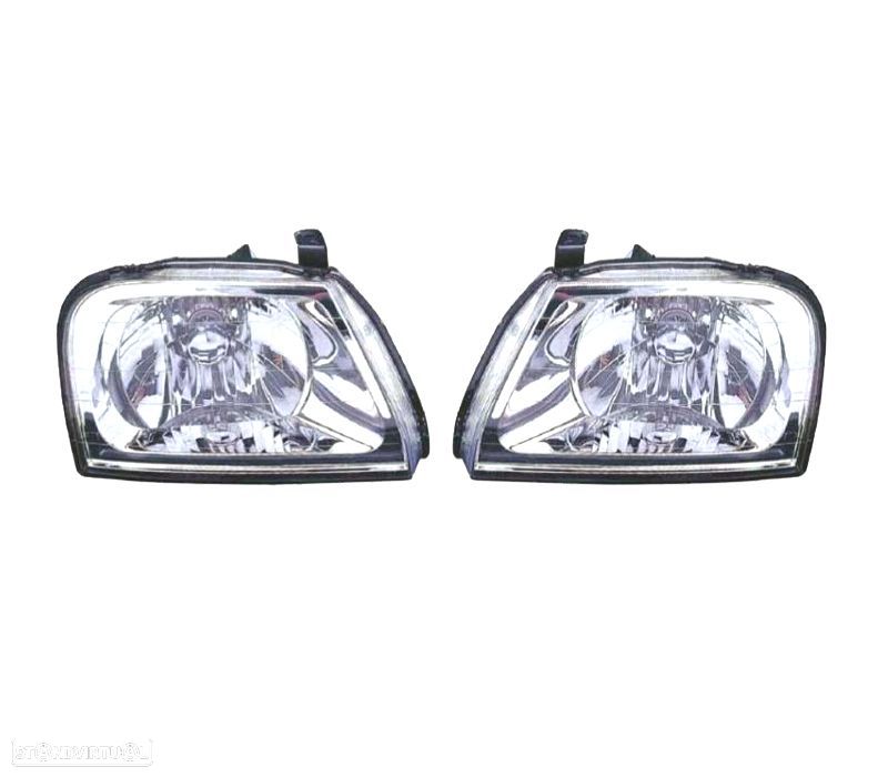 FARÓIS OPTICAS COM REGULAÇÃO MANUAL PARA MITSUBISHI L200 K74 96-06 - 1