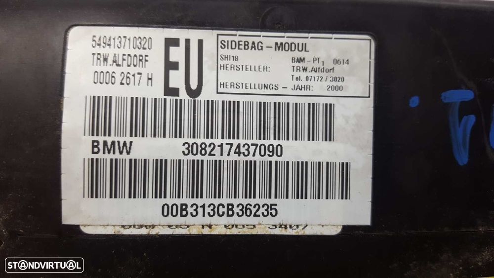 AIRBAG DA PORTA DIANTEIRA ESQUERDA BMW SERIE 3 BERLINA (E46) 330D - 3