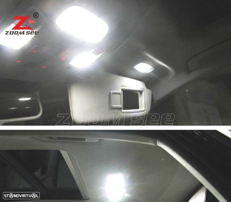 KIT COMPLETO DE 19 LÂMPADAS LED INTERIOR PARA AUDI A6 S6 RS6 C7 AVANT WAGON 2012 + - 5