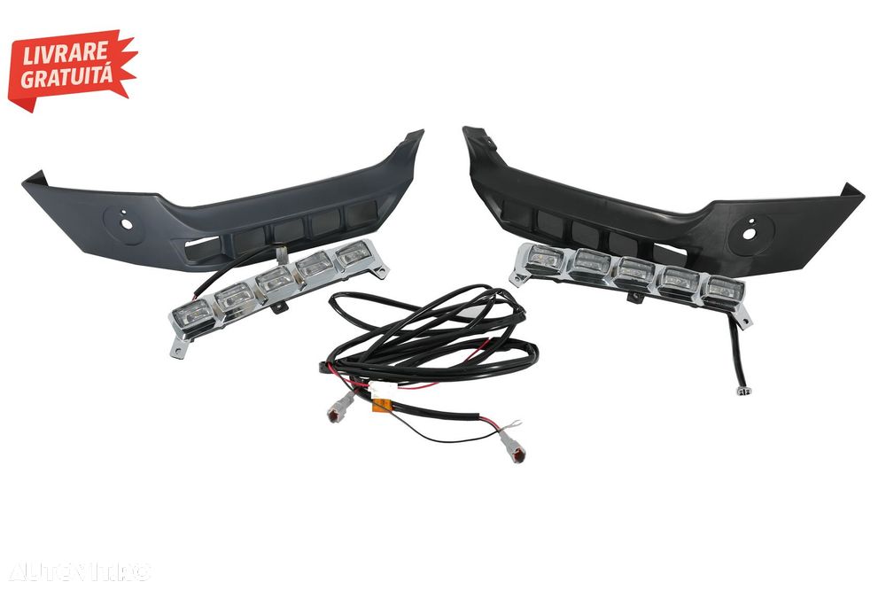 Prelungiri Bara Fata LED DRL Mercedes G-Class W463 (1989-up)- livrare gratuita - 8