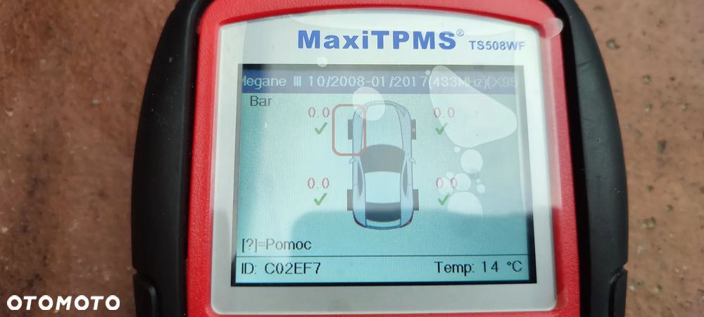 Czujniki Ciśnienia Kół Oryg. Renault Megane III Scenic III Zoe 407003743R-C  407003743R Bdb - 12