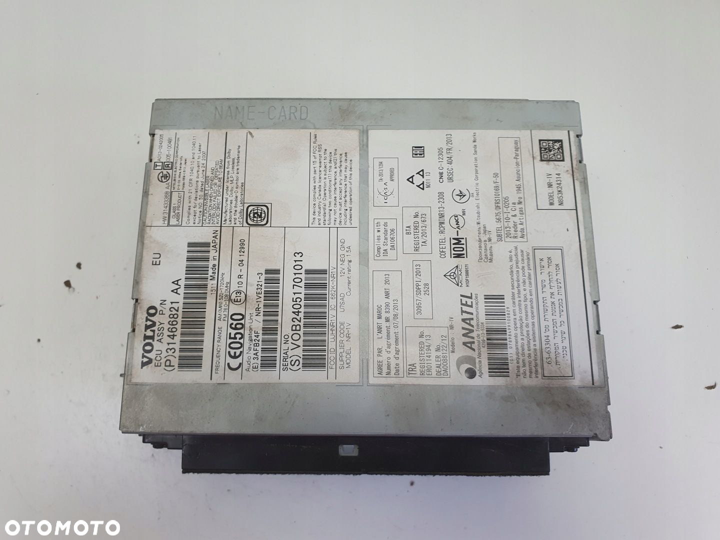 Volvo VOLVO V60 I S60 II V40 II CZYTNIK NAWIGACJI Radio 31466821AA 31466821 - 2