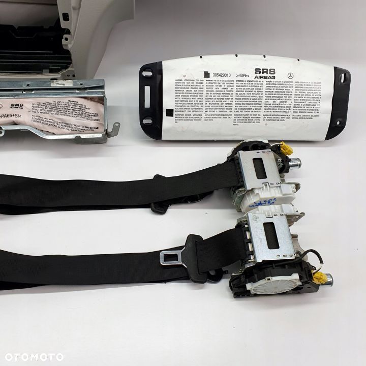 MERCEDES C KLASA W204 LIFT DESKA ROZDZIELCZA KONSOLA KOKPIT PULPIT PODUSZKI AIRBAG AIR BAG PASY KIT SET - 8
