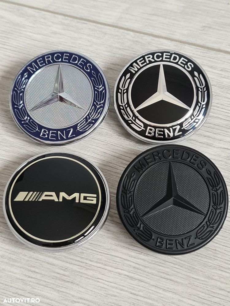Emblema-Capota-Mercedes-AMG-57mm-C-E-S-Class - 1