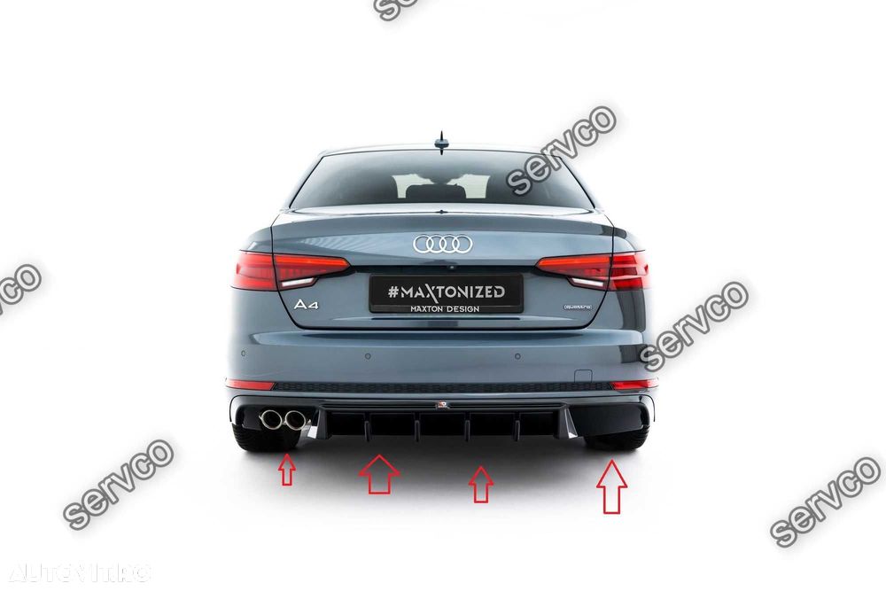 Difuzor bara spate Audi A4 S-Line Sedan Avant B9 2015-2019 v37 Maxton