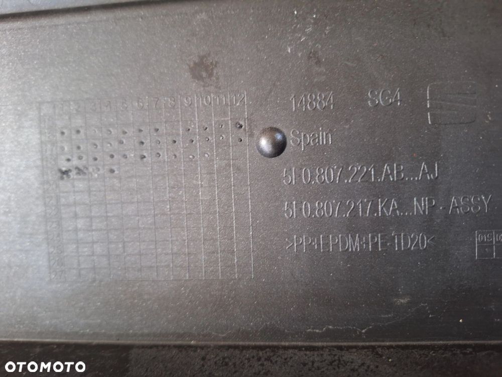 SEAT LEON III FR LIFT 16- 17-19r NIE KLEJONY! B.ŁADNY-SZARY MET. ZDERZAK PRZÓD PRZEDNI 5F0807221AB WYSYŁKA 24H - 14