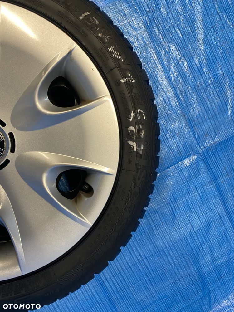 KOŁA KOŁO FELGA STALOWE 6,5J 16" 5X120; 72,6mm KOMPLET  OPONY CAŁOROCZNE RUNFLAT GOODYEAR 5,4mm  KOŁPAKI OE BMW 1 SERIA E81 E87  3 SERIA E36 E46 E90 E91 ITP. - 17