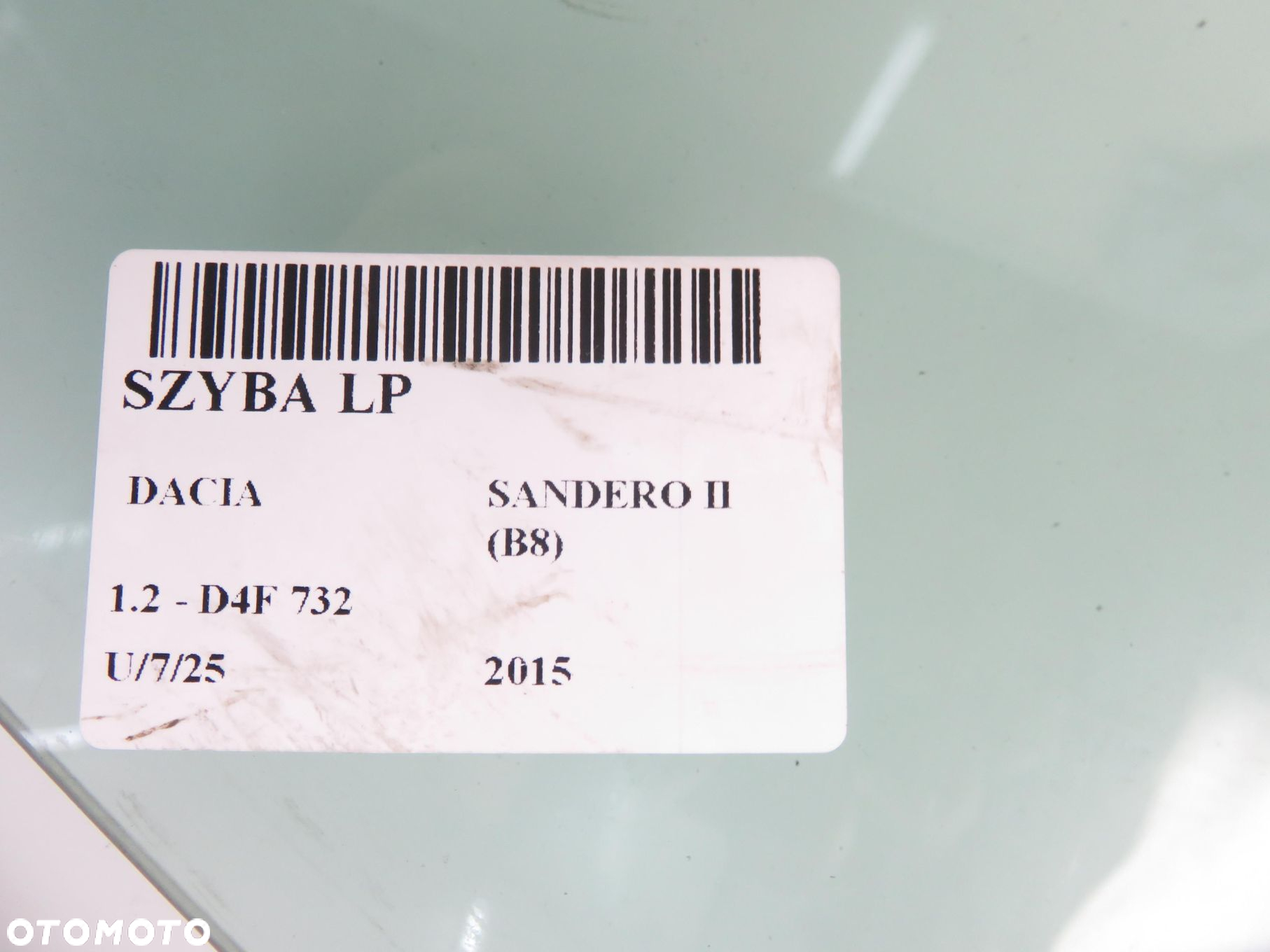 SZYBA LEWA PRZEDNIA DACIA SANDERO II (B8) - 2