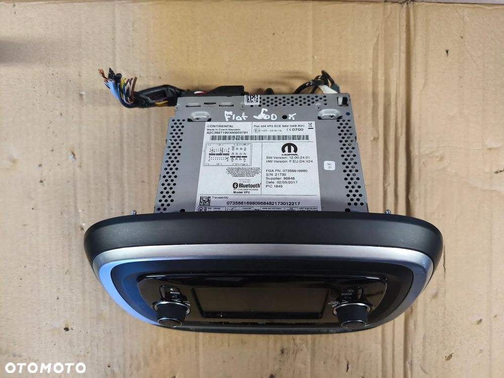 RADIO NAWIGACJA GPS WYŚWIETLACZ TABLET 07356616980 FIAT 500X 500 X - 3
