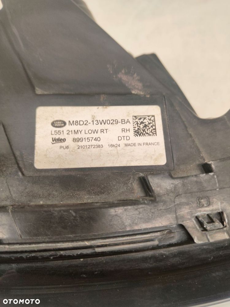 land rover evoque full led lampa prawy przód m8d213w029ba - 3