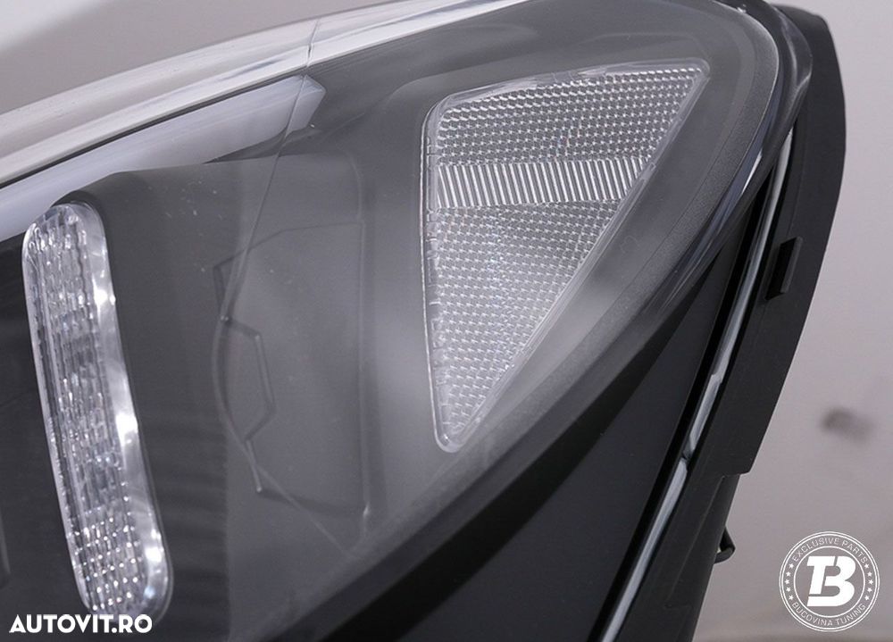 Faruri LED compatibile cu Mercedes C Class W205 Black Design - 14