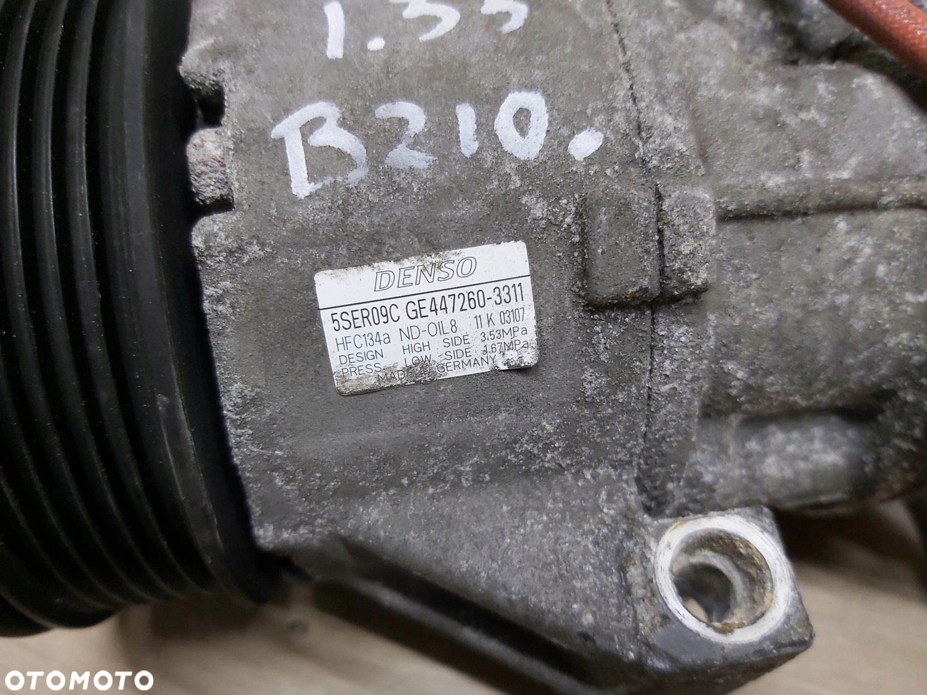 Toyota Yaris II 1,33 Auris I sprężarka klimatyzacji 447260-3311 - 4