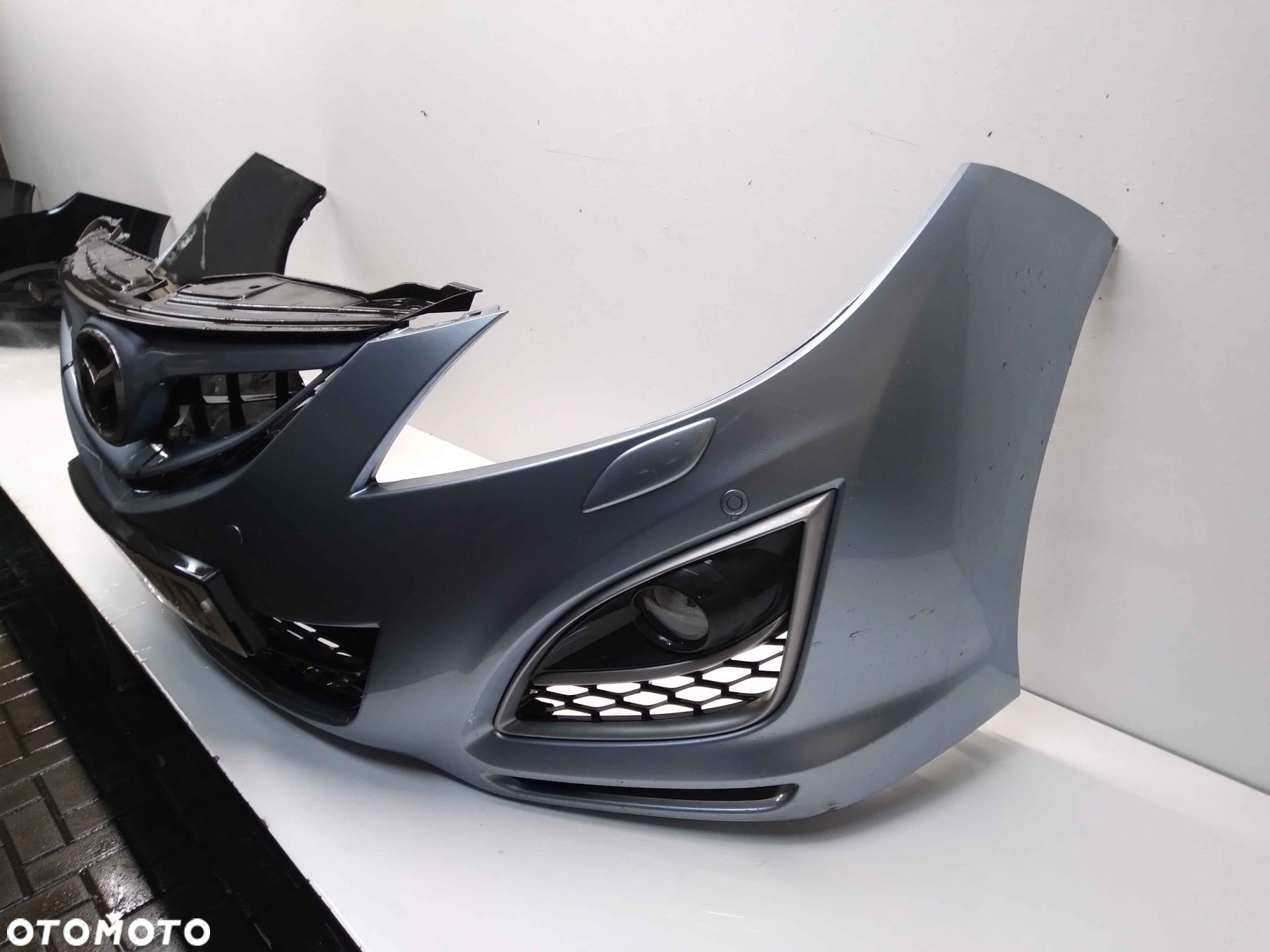 } ZDERZAK PRZÓD PRZEDNI MAZDA 6 VI LIFT FL GH PDC CZUJNIKI SPRYSKIWACZE LAMP XENON BŁĘKITNY HALOGENY - 2
