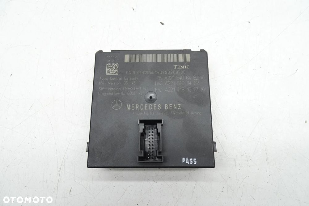 MERCEDES S KLASA W221 Moduł Sterownik GATEWAY
