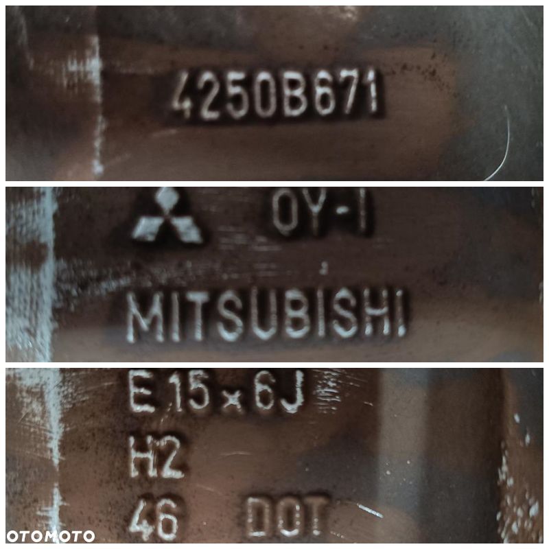 Alufelgi 4x114,3 15 Mitsubishi Colt 4szt (F9188) - 8