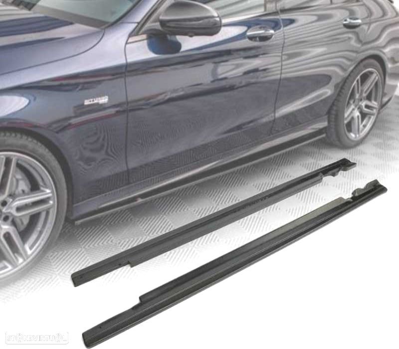EXTENSÕES DE EMBALADEIRAS MERCEDES W205 COUPÉ AMG LINE NOIR - 1