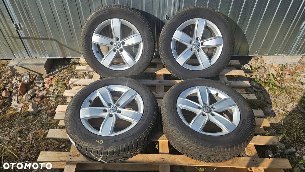 felgi vw tiguan 6.5x17" et38 5na071497 opony uniroyal 215/65 r17 m+s - 1