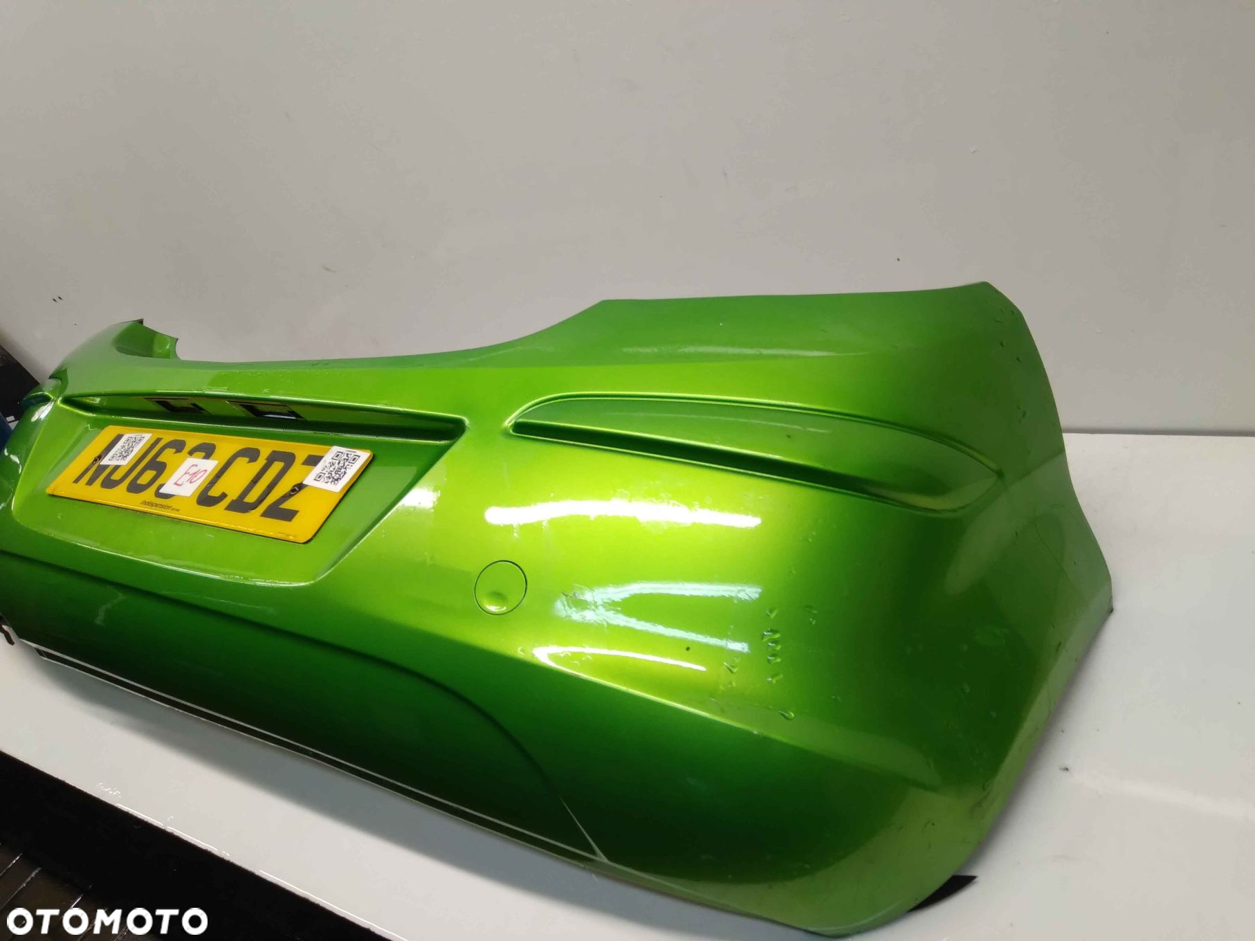 } ZDERZAK TYL TYLNY OPEL CORSA D Z30P ZIELONY 3D 3 DRZWI HB - 3
