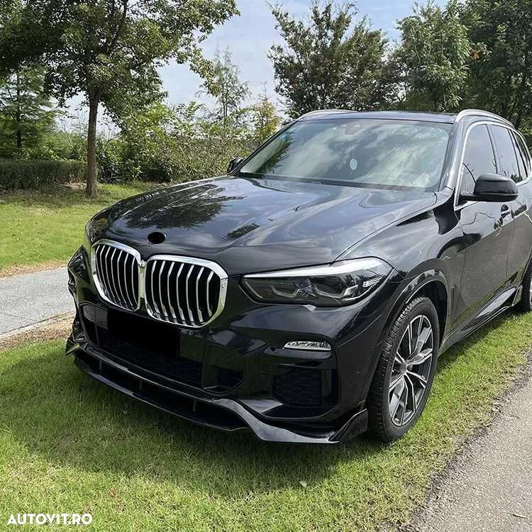 Prelungire Extensie Lip Bara Fata M BMW X5 G05 2018-2023, Negru Lucios - 4