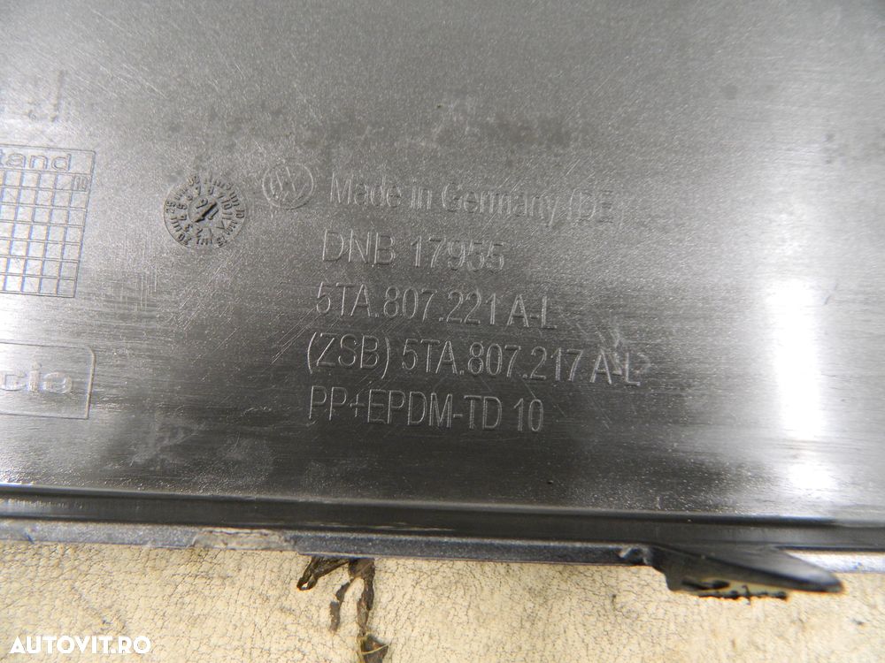 Bara fata VW Touran, 2016, 2017, 2018, 2019, 2020, 5TA807221-AL. - 10