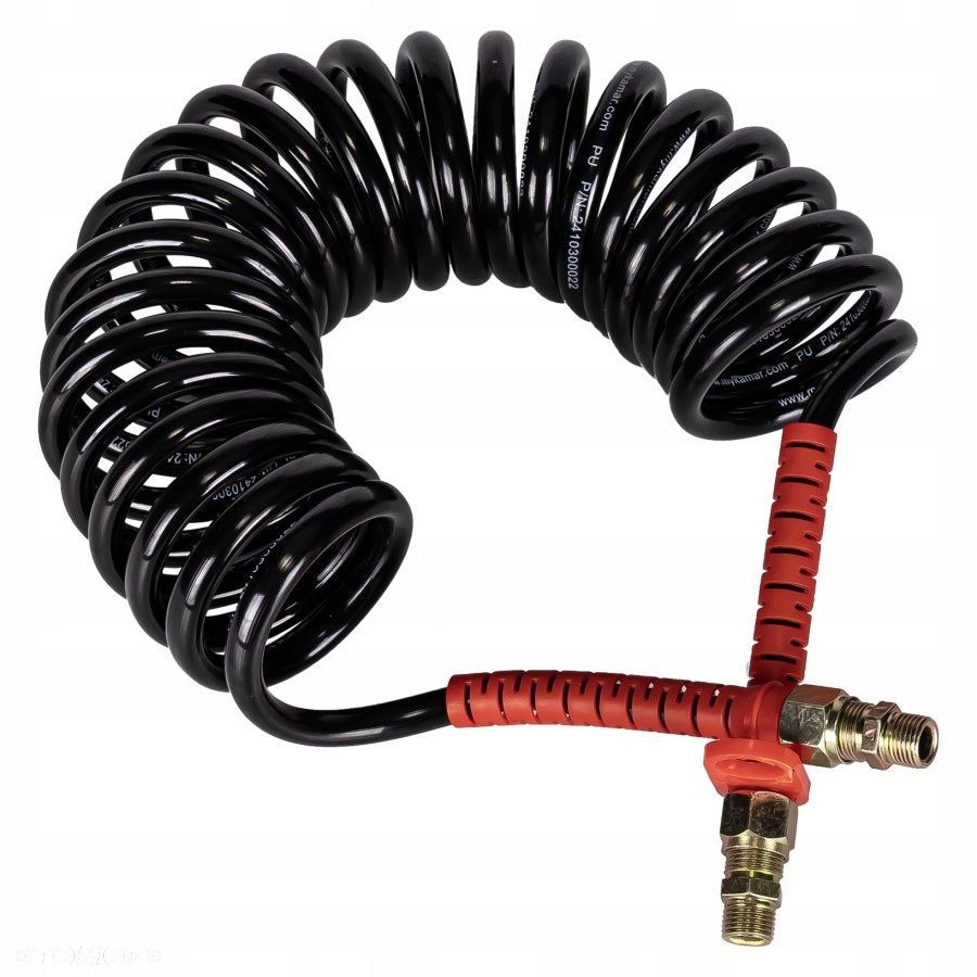 spirala pur m22 czarno-czerwona pur 5,5 m - 4