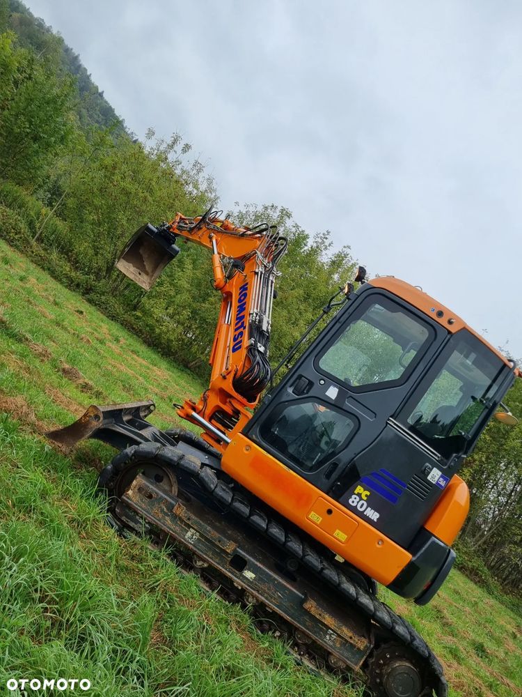 Komatsu Koparka Gąsienicowa 8 ton PC80MR-3 z Norwegii jak Nowa 2017rok 3100mtg 3x ramie łamane Klima ser.DEKRA pompa paliwa centr. smarowanie - 26