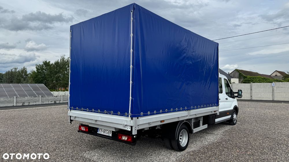 Ford TRANSIT Salon Polska, DOKA 7 Osobowy, Plandeka 8EP, Super Stan! koła bliźniacze. - 4