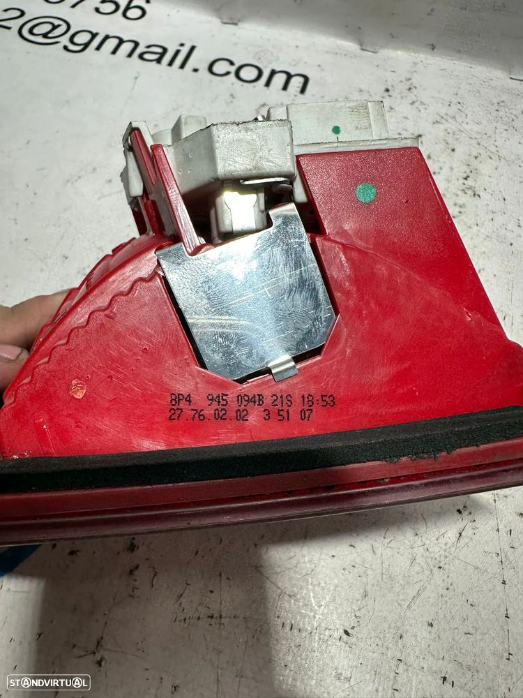 Farolins Tras Traseiro Mala Originais Audi A3 8P 8PA SportBack 5 Portas 8P4945094 8P4945093 2003 - 2013 - 9